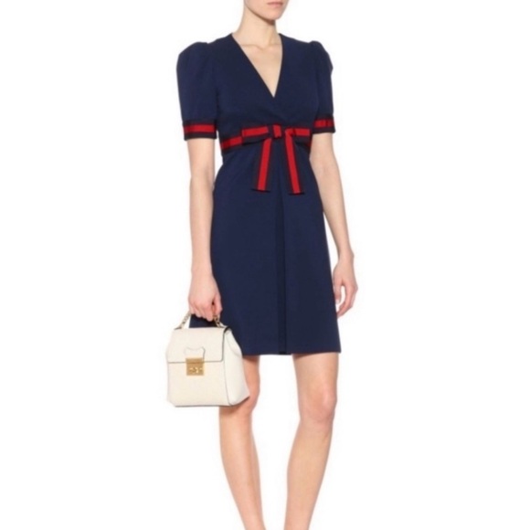 NWT Gucci Jersey V Neck Dress Style #501488 Size XS - Picture 5 of 9